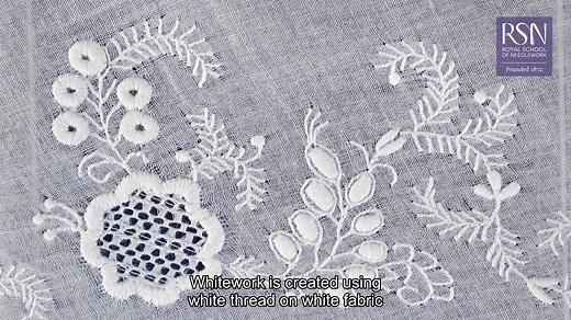 4.5K views · 277 reactions | We are delighted to bring you the latest installment in our series of Online Courses, in partnership with SewandSo. Our newest course is in the traditional technique of Whitework and is taught by RSN Tutor Auburn Lucas. Sign up to the Whitework, Goldwork, Blackwork or Jacobean Crewelwork Online Courses today: https://www.rsnonlinecourses.com/ | Royal School of Needlework | Facebook