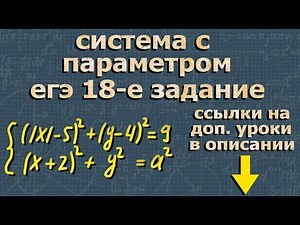 СИСТЕМА УРАВНЕНИЙ С ПАРАМЕТРОМ егэ по математике 11 класс