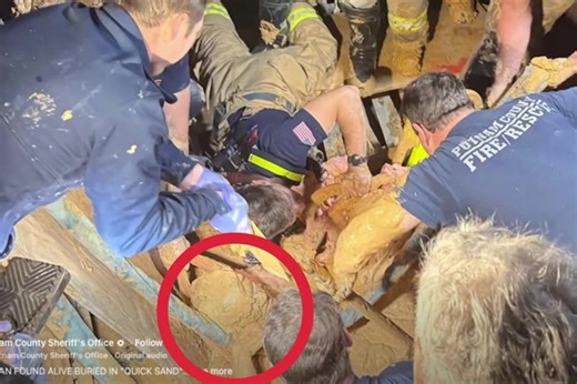 Quicksand victim saved after surviving days without food and water