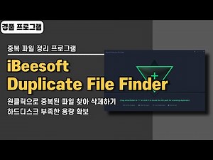 PC 속 중복파일 한 번에 정리하는 프로그램 iBeesoft Duplicate File Finder