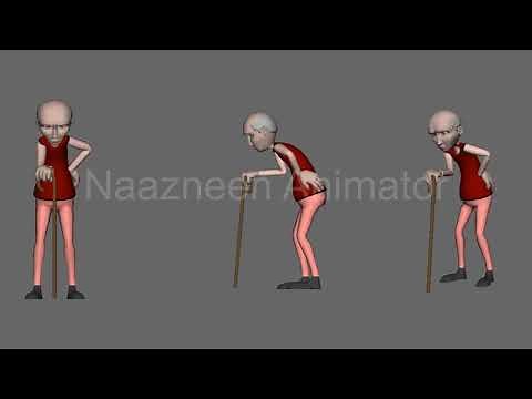 3D Old Man Walk Cycle