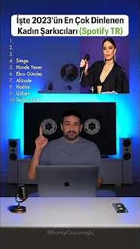 İşte 2023'ün En Çok Dinlenen KADIN Şarkıcıları, Hangisi Favoriniz? #müzik #şarkı #Spotify