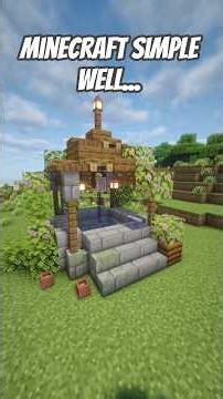 Minecraft Functional Infinite Water Well💧🏡 #minecraftshorts #minecraft