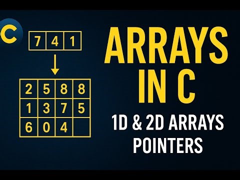 Arrays in C Programming | 1D & 2D Arrays, Pointers and Functions Explained