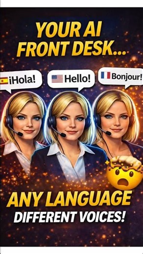 Your AI Front Desk Speaks ANY Language 🤯 (Different Voices Demo)