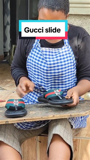 making shoes Gucci slide #shoemakingcourse #shoemakingtutorial #shoemakingvideos #shoemakingprocess #handmadeslippers