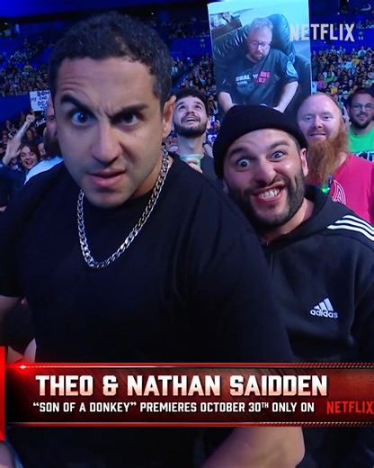 WHAT ARE YOU LOOKING AT!? 👀👊 Spotted at WWE RAW in Perth: Son of a Donkey premieres on October 30, only on Netflix! | Netflix