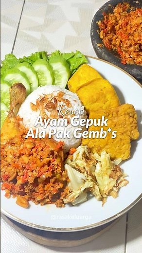 Resep Ayam Gepuk Pak Gembus #resep #ayamgepuk #ayamgepukpakgembus #ayamgoreng #rasakeluarga