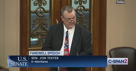 Sen. Jon Tester Farewell Speech