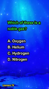 14K views · 226 reactions | Which of these is a noble gas? #learnerstv #sciencequiz #learning #Education #knowledge #information | Learners TV | Facebook