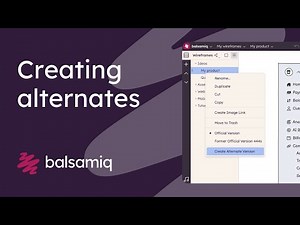 How to create alternates in Balsamiq