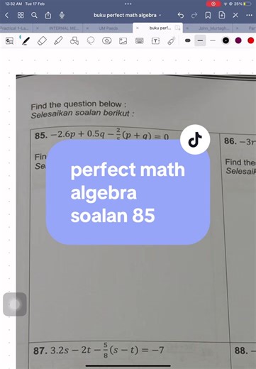 boleh tekan je calculator untuk tukarkan pecahan kepada perpuluhan & vice versa. #math #tutorial #kssm #algebra #perfectmath