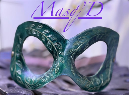 Custom Leather Domino Mask - Handmade to Order - Fae Fantasy Cosplay - Masquerade Ball - the Villian - Etsy
