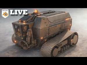 Making a tractor of the future in Blender