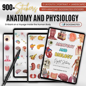 900  Anatomy & Biology Stickers | Anatomy Stickers | Goodnotes Stickers | Pre-cropped Human Body Stickers | Digital Stickers for iPad - Etsy