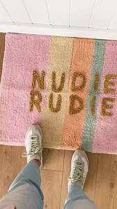 We will never ever... EVER grow tired of looking at you, Nudie Rudie. 🌈🌈 https://sageandclare.com/collections/bathe/bath-mats | sage and clare
