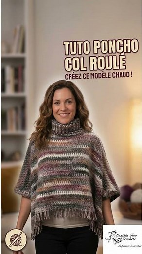 Poncho au crochet super facile (toutes tailles !) #crochet