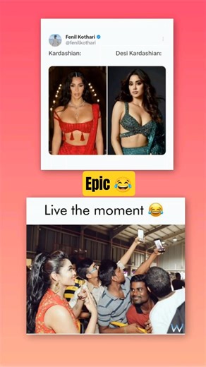 The "Desi Kardashian" starter pack 💅#jhanvikapoor #moments #funny #shorts #memes #viral