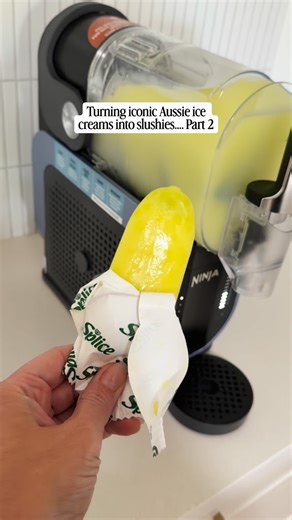 Chantelle Ellem on Instagram: "Turning iconic Aussie ice creams into slushies… Part 2 🍍 Splice Slushie • 1.5 cups pine lime cordial • ~1.25L lemonade • Top with vanilla ice cream Blend on slushie mode and serve. Makes 6–8 cups. Which Aussie ice cream should I do next? 👇"