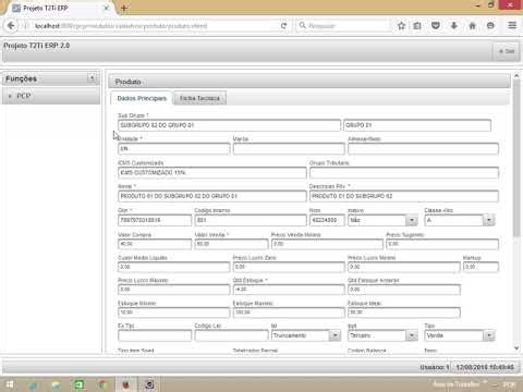 T2Ti ERP 2.0 - Java Web - Retaguarda - PCP - Videoaula 03 - Tour