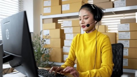 clip-3970711929-customer-service-representative-wearing-headset-working ...