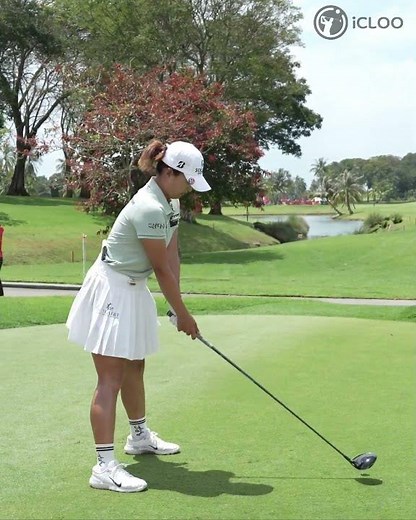 It's Jin Young Ko's amazing swing that came back with a more solid swing.