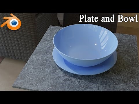 Learn Blender with me 8 - Model Plate and Bowl in Blender 2.8 - 162