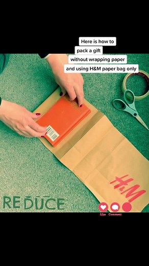 Creative Gift Wrapping Ideas Using H&M Paper Bag
