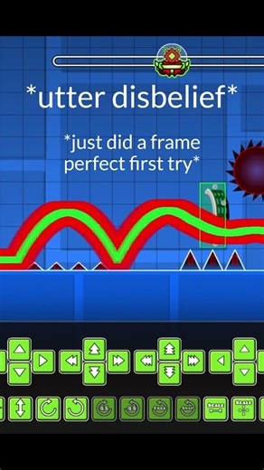 Frame perfect while playtesting level