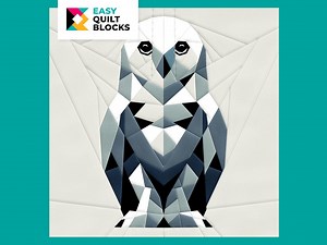 Owl Quilt Block Pattern: Paper Pieced Bird Design (PDF Pattern) - Etsy