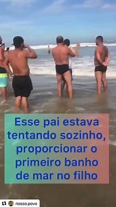 1.6M views · 68K reactions | “Essa cena que aconteceu na praia de Atlântida, salvou todos que estavam ali presentes. Pessoas chorando de emoção ao ver a força do amor de um pai e de uma mãe para com o seu filho. A mãe, que não tem Instagram, se chama Magda Rosa e autorizou a publicação das imagens.” | Robson Peluquero | Facebook