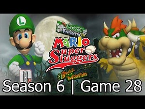 Mario Super Sluggers | Season 6 Game 28 - Luigi vs Bowser @ Luigi's Mansion