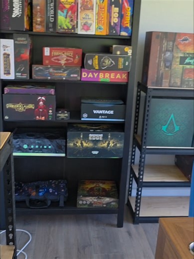 Our new games room/recording studio. #boardgames #gameroom #gamesetup #gameroomsetup