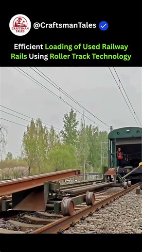 Efficient Loading of Used Railway Rails Using Roller Track Technology