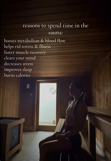 if you're lucky enough to have a sauna in your gym, use it!! one thing i hate about college is not having access to one 🙃#saunabenefits #gymtips #stressmanagement #sauna #fitness #trending #immuneboost #immunity #musclerecovery #recovery #calorieburn #bettersleep #boostyourhealth #gymgirl #gymtok #virl