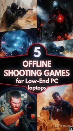 Top 5 Best Offline Shooting Games for Low-End PC | No Graphics Card | 100% Working #shootinggames