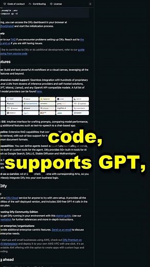 Dify - Open Source Spotlight #github #opensource #programming #devtools #dify