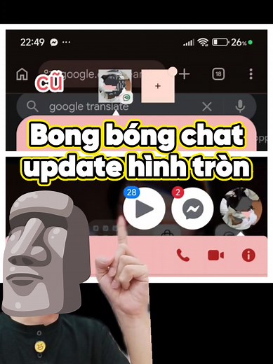Bong bóng chat Android Cập nhật Mới