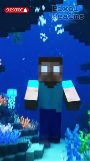 Steve Gets Swarmed by Glowing Fish in Minecraft AVATAR Film Style!🐠✨😂 #shorts #Minecraft #funny