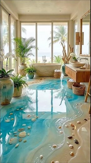 Tide & Tranquility 🏖️ | Beach Bath by Sarah’s Creativity #viral #beach #epoxy