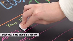 Rustic Wood Framed Chalkboard, 24" x 18" Wall-Mounted Blackboard for Kitchen, Restaurant Menu, Office & Home Décor