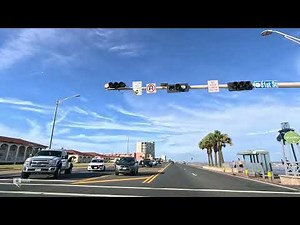 Galveston Texas driving tour - 4K