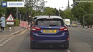 Fast food! Waitrose delivery van jumps red light and skips queue