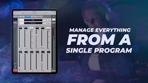 Medusa 16 Portable 16-Channel 4-Aux Out Portable Digital Mixer IP Control for iPad, Android Tablet, PC, Laptop, with Integrated Wi-Fi, 4 built-in effect engine (Designed in USA)