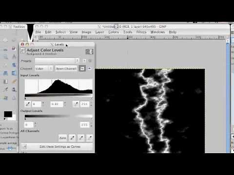 How to make Lightning in GIMP (easy)