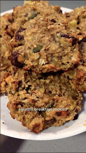 Healthy Breakfast Cookies 🍌 #healthy #banana #cookies