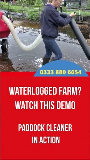 Paddock Cleaner Demo – Waterlogged Farm Cleanup