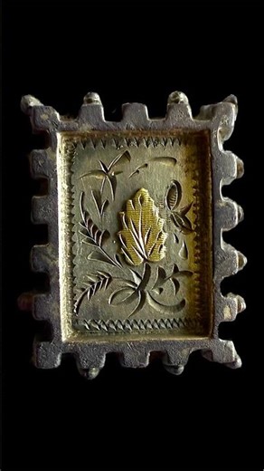 Gold & Silver Victorian Brooch Found Metal Detecting UK #metaldetecting #silver #gold #brooch #fypシ