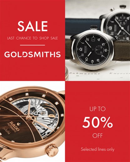 Shop our luxury watch sale online and in our showrooms https://bit.ly/405P3Sr | Goldsmiths