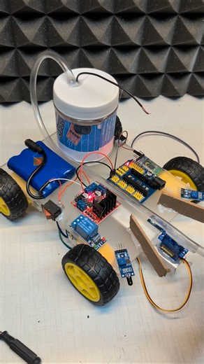 how to make a powerfull Automatic Fire fighting Robot #arduino #robot # #robotbuild #iot